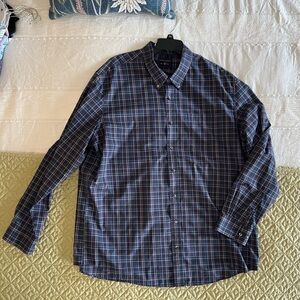 Saddlebred Blue Casual Button Down Shirt